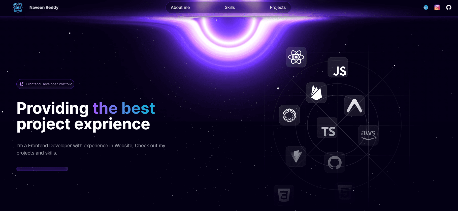Space Themed Website